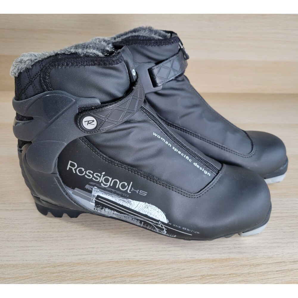 Rossignol X5 FW Cross Country Ski Boots Womens 41 EU /9 US Black Classic Shoes